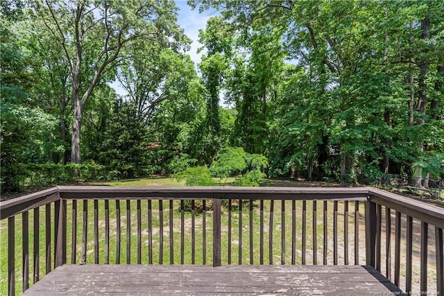 3518 Drayton Rd, Fayetteville, NC 28303 - deck featuring a lawn