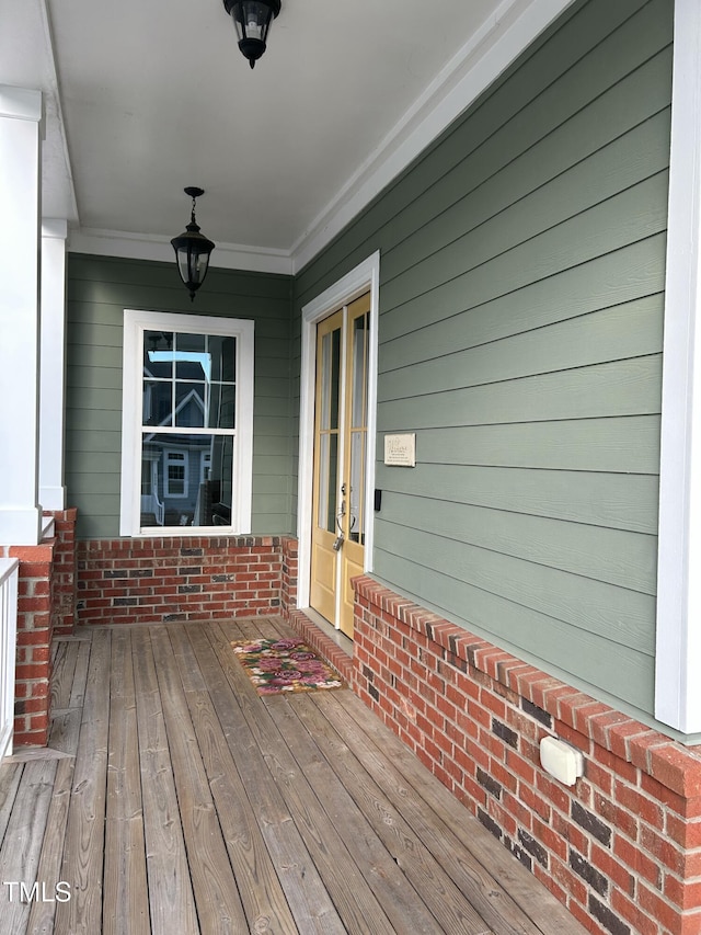 6609 Truxton Ln, Raleigh, NC 27616 - wooden deck with french doors