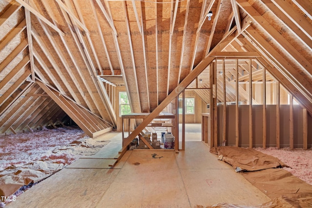 5233 Greymoss Ln, Apex, NC 27539 - view of unfinished attic