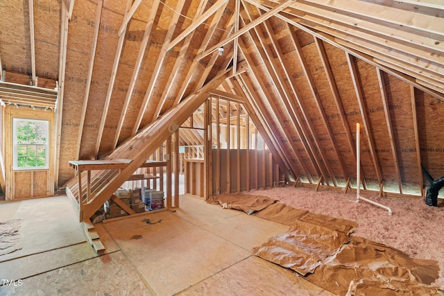 5233 Greymoss Ln, Apex, NC 27539 - view of unfinished attic
