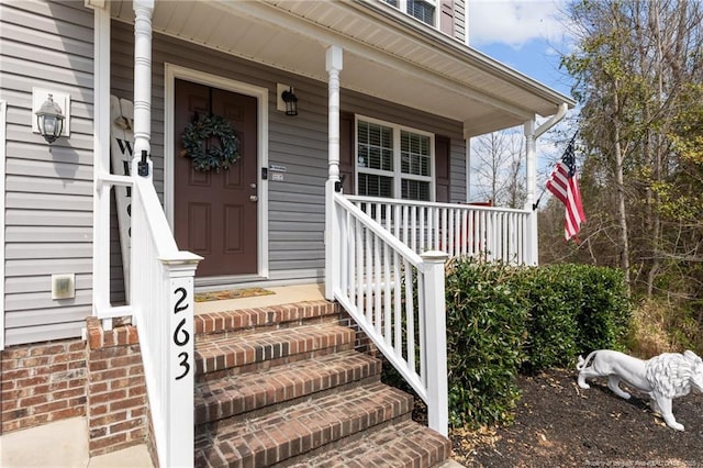 263 Autumn Ln, Raeford, NC 28376 - entrance to property with a porch
