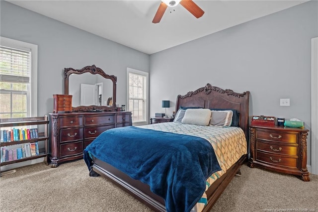 33 Woodbury Ln, Sanford, NC 27332 - bedroom with light carpet and ceiling fan