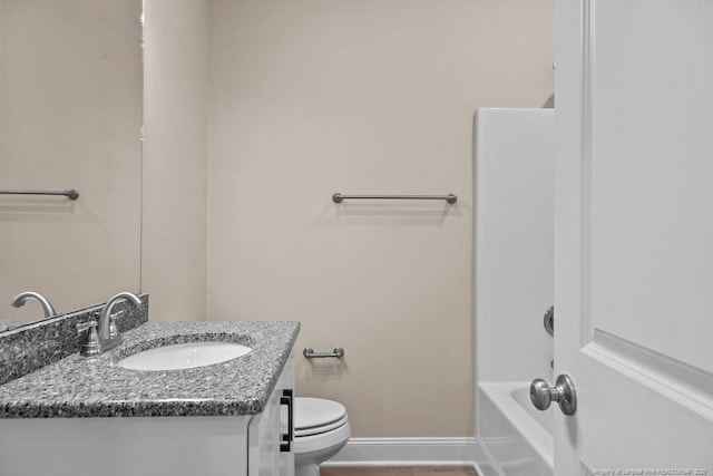 432 Timberline Dr, Fayetteville, NC 28311 - full bath featuring vanity, toilet, and baseboards