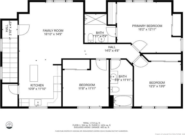 432 Timberline Dr, Fayetteville, NC 28311 - home floor plan