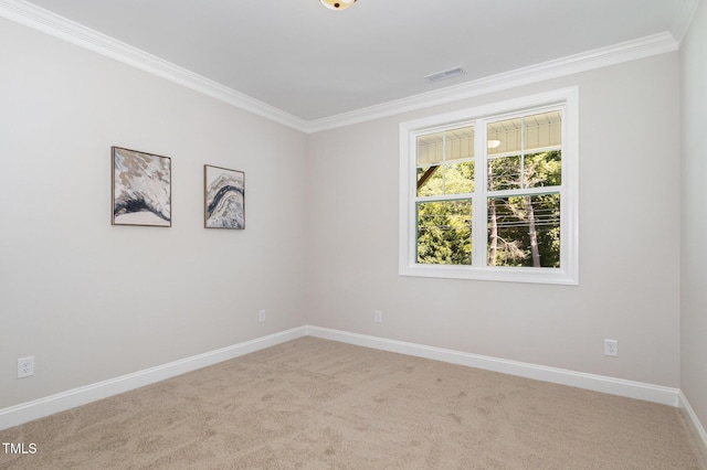 503 Forest Rd, Oxford, NC 27565 - carpeted empty room with ornamental molding