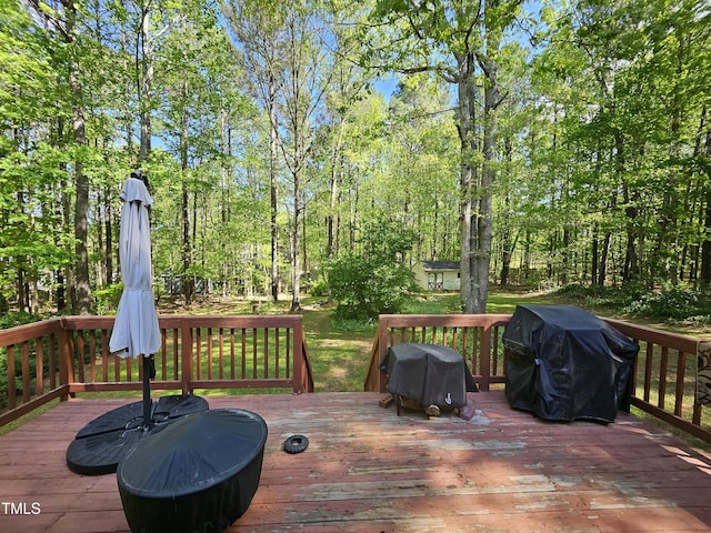 4116 Tall Pine Dr, Franklinton, NC 27525 - wooden terrace featuring area for grilling