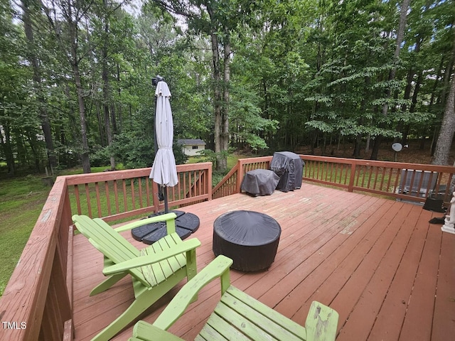 4116 Tall Pine Dr, Franklinton, NC 27525 - view of wooden terrace