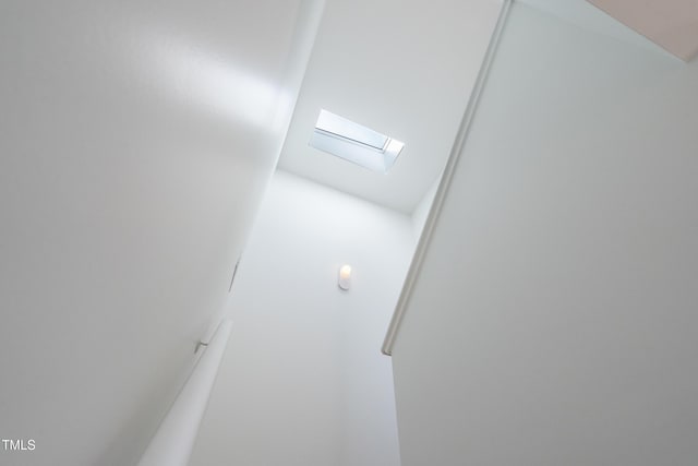 interior details with a skylight