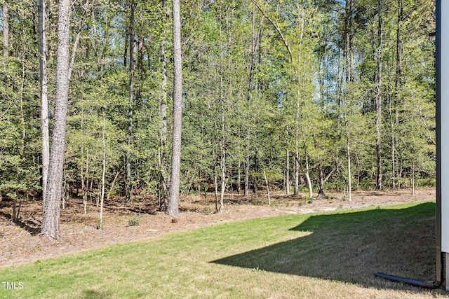 50 Gadwall Ct, Zebulon, NC 27597 - view of yard featuring a wooded view