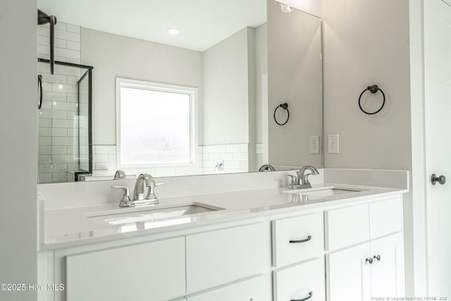 190 Love Grove Church Rd, West End, NC 27376 - full bathroom featuring double vanity and a sink