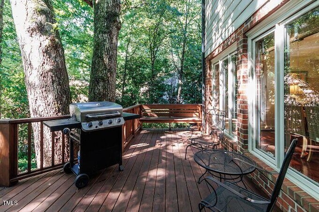 3005 Woodgreen Dr, Raleigh, NC 27607 - deck with area for grilling