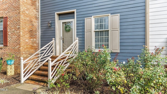 3111 Coachmans Way, Durham, NC 27705 - property entrance with brick siding