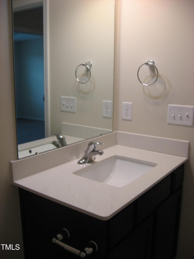 bathroom with vanity
