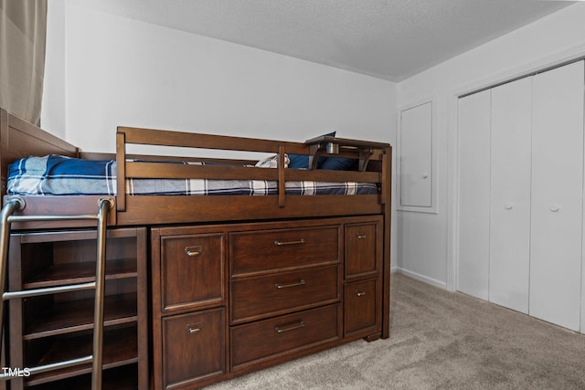 1801 Irish Blvd, Sanford, NC 27332 - bedroom featuring a textured ceiling and light carpet