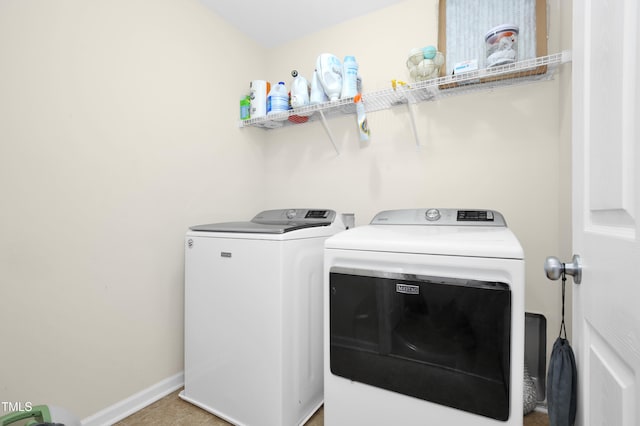 5824 Lady Way, Hope Mills, NC 28348 - washroom with baseboards, washer and dryer, and laundry area
