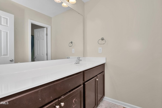 5824 Lady Way, Hope Mills, NC 28348 - bathroom with baseboards and vanity