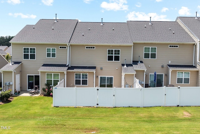 122 Torpoint Rd, Durham, NC 27703 - back of property with a gate and a fenced backyard