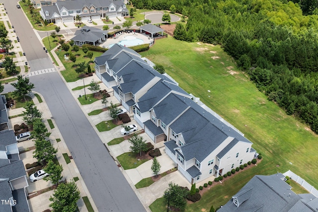 122 Torpoint Rd, Durham, NC 27703 - aerial view of residential area with a forest