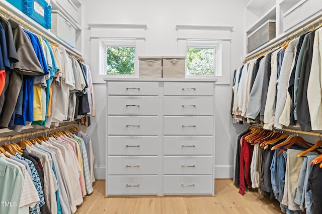 1208 Hunting Ridge Rd, Raleigh, NC 27615 - walk in closet featuring light wood finished floors