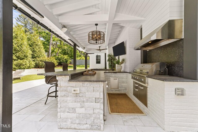 1208 Hunting Ridge Rd, Raleigh, NC 27615 - view of patio / terrace