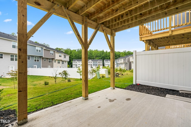 605 Silverado Sunset Loop, Wendell, NC 27591 - view of patio / terrace with a residential view