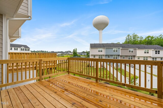 609 Silverado Sunset Loop, Wendell, NC 27591 - deck featuring a residential view