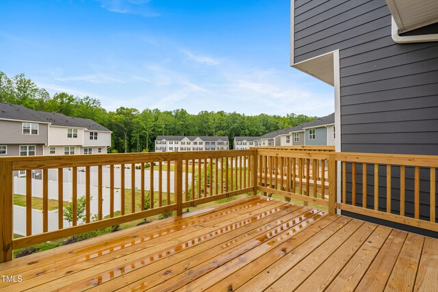609 Silverado Sunset Loop, Wendell, NC 27591 - wooden terrace with a residential view
