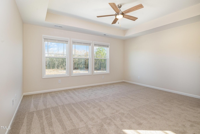 300 Tuscany Cir, Princeton, NC 27569 - spare room featuring a raised ceiling, baseboards, and carpet