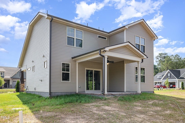 18 Bonnybrook Ct, Selma, NC 27576 - back of property featuring ceiling fan and a patio