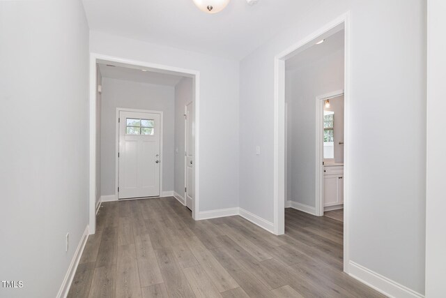 98 Laramie Ln, Selma, NC 27576 - foyer with light wood-style flooring and baseboards