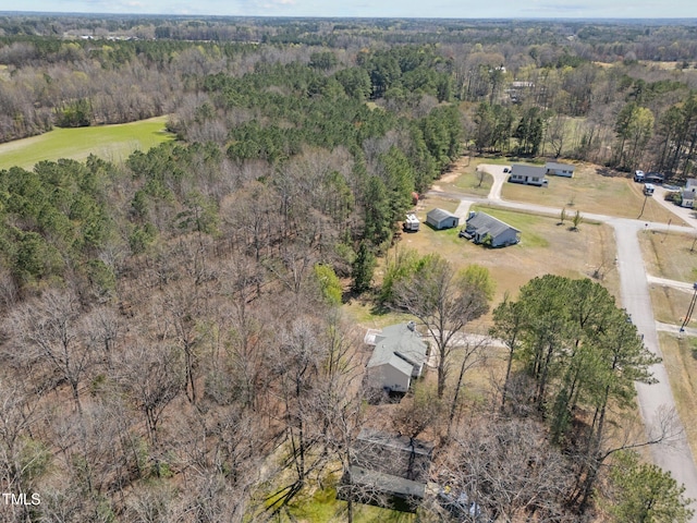5408 Rivercrest Dr, Youngsville, NC 27596 - aerial view featuring a view of trees