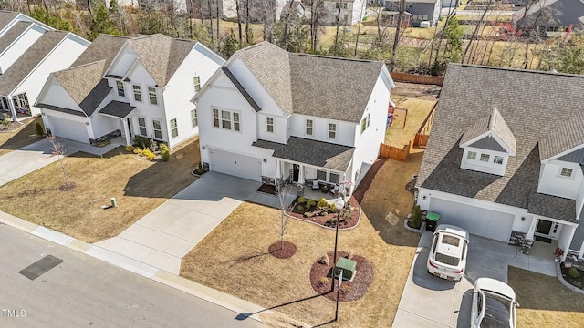1408 Weavers Trace Dr, Zebulon, NC 27597 - bird's eye view featuring a residential view