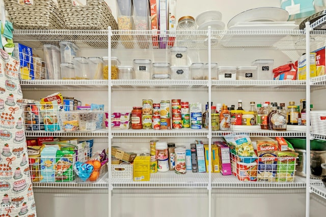 view of pantry