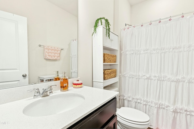 full bath with toilet and vanity
