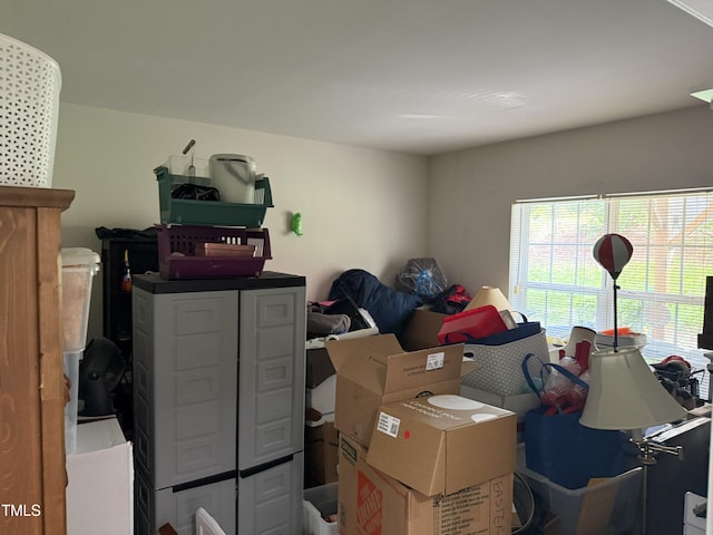 view of storage room