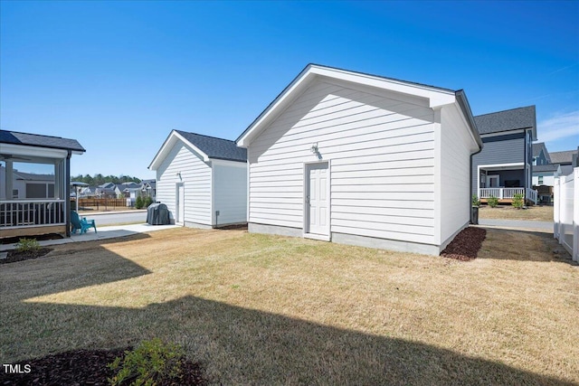 305 Wash Hollow Dr, Wendell, NC 27591 - exterior space featuring a lawn and an outdoor structure