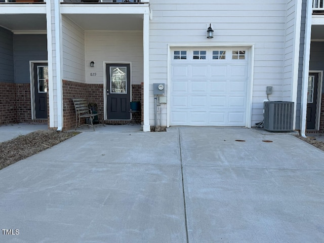 829 S Franklin St, Wake Forest, NC 27587 - exterior space featuring cooling unit and driveway