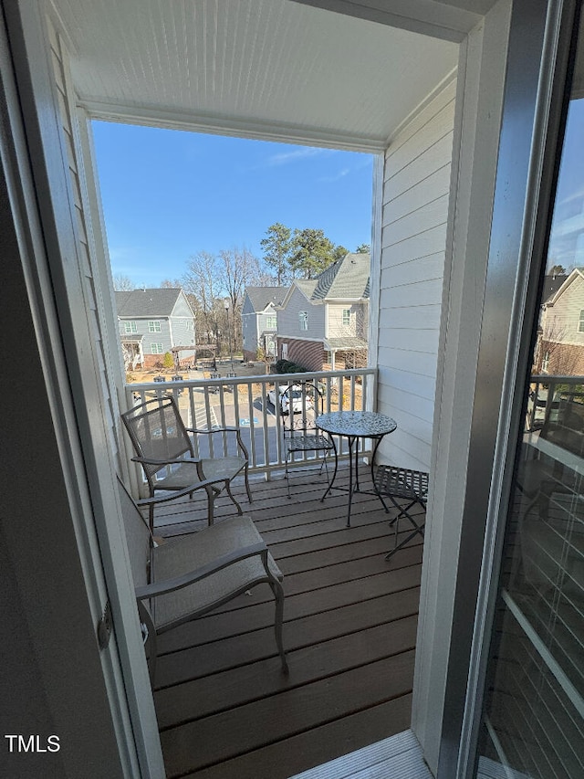 829 S Franklin St, Wake Forest, NC 27587 - balcony featuring a residential view