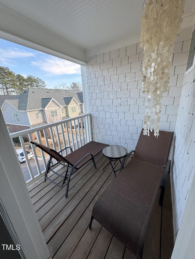 829 S Franklin St, Wake Forest, NC 27587 - balcony featuring a residential view