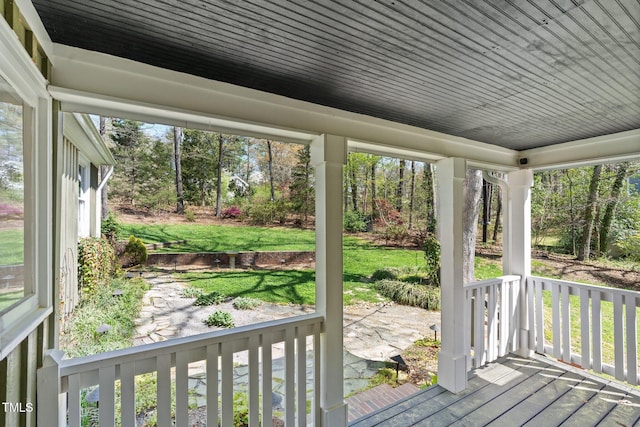 1302 Hermitage Rd, Sanford, NC 27330 - unfurnished sunroom featuring plenty of natural light