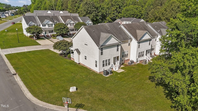 aerial view featuring a residential view