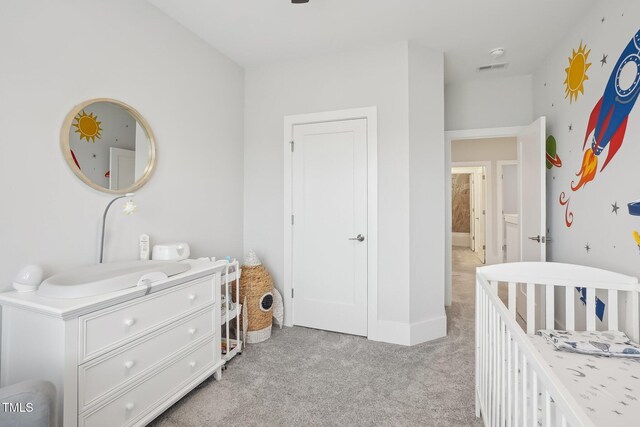 5616 Horsewalk Cir, Raleigh, NC 27606 - bedroom with visible vents and light colored carpet
