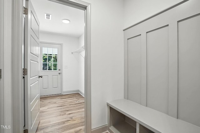 5500 Lake Wendell Rd, Zebulon, NC 27597 - mudroom with light wood-style floors