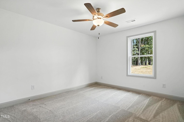 5500 Lake Wendell Rd, Zebulon, NC 27597 - empty room featuring carpet floors and ceiling fan