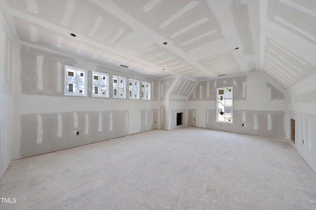 2957 Wexford Pond Way, Wake Forest, NC 27587 - unfurnished living room with vaulted ceiling