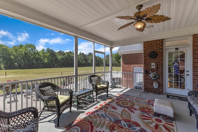 5595 Godwin Lake Rd, Benson, NC 27504 - exterior space with a ceiling fan