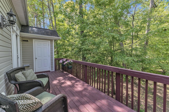 9005 River Estates Dr, Knightdale, NC 27545 - view of wooden deck