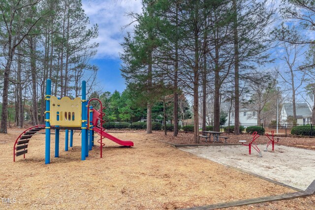 9005 River Estates Dr, Knightdale, NC 27545 - communal playground with fence