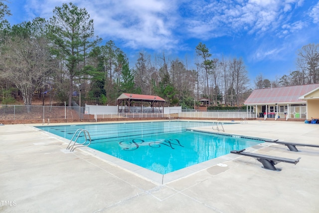9005 River Estates Dr, Knightdale, NC 27545 - community pool featuring a patio, fence, and a gazebo