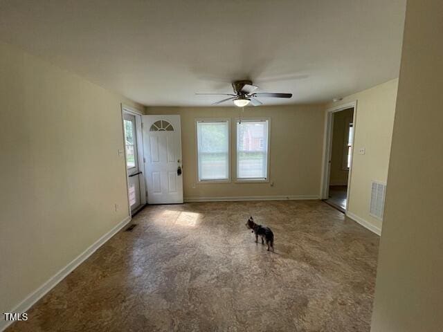 906 Camden Ave, Durham, NC 27701 - spare room with a ceiling fan and baseboards